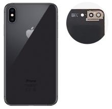 Τζαμάκι Πίσω Πλαισίου Big Hole iPhone XS Max Μαύρο high quality OEM